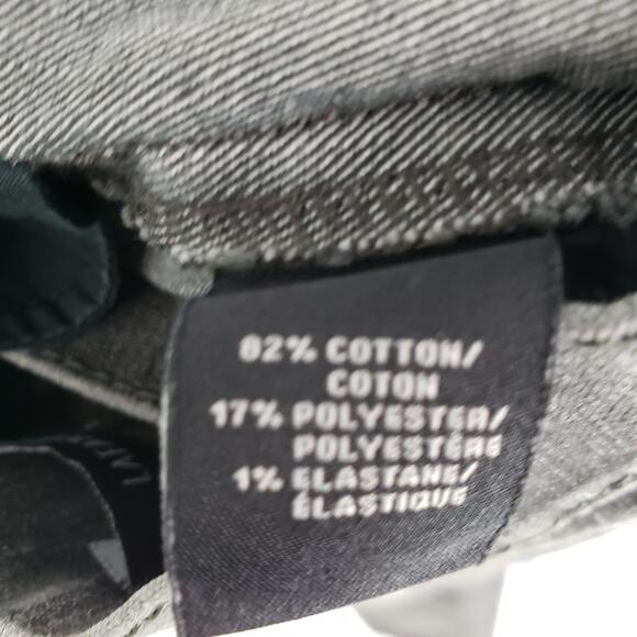 3/$25 Lafayette 148 Slim Straight Jeans 2 Mid Rise Ankle Length Stretchy Gray - Picture 4 of 10